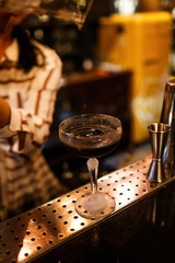 black alcoholic cocktail