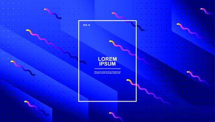 Creative geometric background. Trendy gradient shapes composition. Eps10 vector.