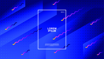 Creative geometric background. Trendy gradient shapes composition. Eps10 vector.