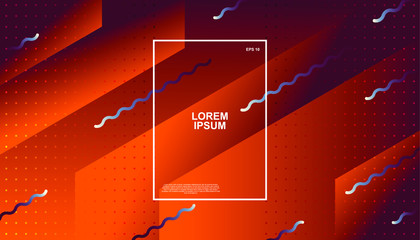 Creative geometric background. Trendy gradient shapes composition. Eps10 vector.