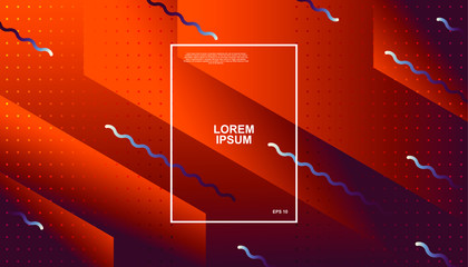 Creative geometric background. Trendy gradient shapes composition. Eps10 vector.