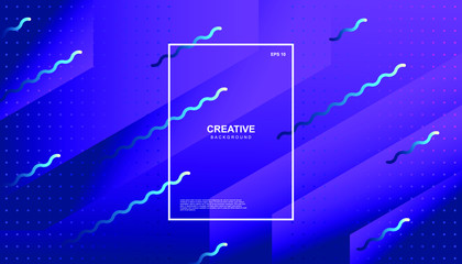 Creative geometric background. Trendy gradient shapes composition. Eps10 vector.