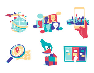 Collezione di simboli e icone clipart per grafica e design © Hurca!