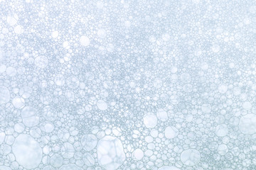 Macro close up of soap bubbles, Water Abstract Macro Foam Background