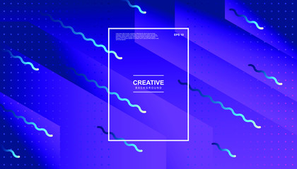 Creative geometric background. Trendy gradient shapes composition. Eps10 vector.