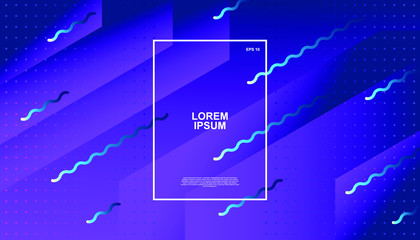 Creative geometric background. Trendy gradient shapes composition. Eps10 vector.