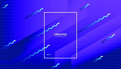 Creative geometric background. Trendy gradient shapes composition. Eps10 vector.