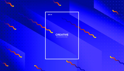 Creative geometric background. Trendy gradient shapes composition. Eps10 vector.