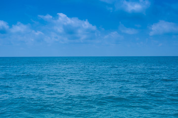 Perfect sky and ocean,Caribbean Paradise 