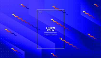 Creative geometric background. Trendy gradient shapes composition. Eps10 vector.