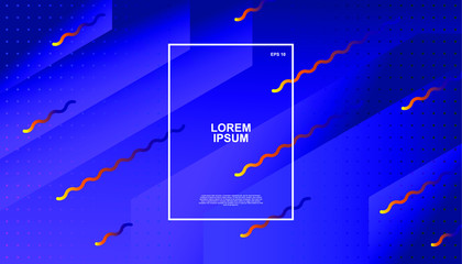 Creative geometric background. Trendy gradient shapes composition. Eps10 vector.