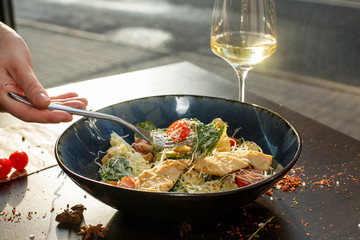 chicken and vegetables