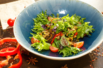 fresh salad with vegetables