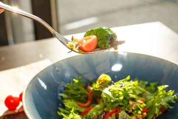 salad with vegetables