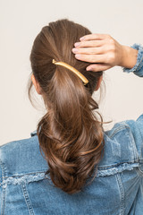 Fototapeta premium Model With Hair Clips