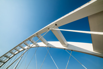 Abstract architecture detail of bridge arches and bows