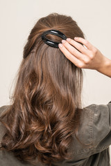 Obraz premium Model With Hair Clips