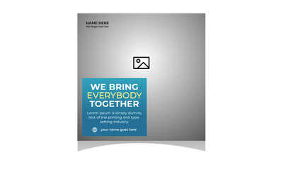 Digital business marketing social media banner square flyer