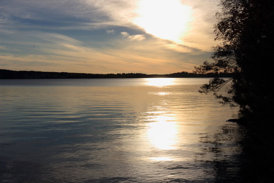 View Of Calm Lake At Sunset © marianne valkealaakso/EyeEm
