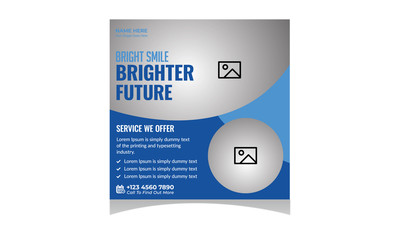 Medical Healthcare social medical banner  square Template  