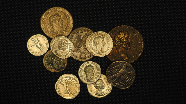Monedas del Imperio Romano. Roma Antigua. Denario, sestercio, dracma