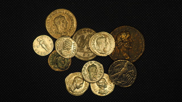 Monedas del Imperio Romano. Roma Antigua. Denario, sestercio, dracma