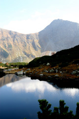Fototapeta premium mountain lake in the morning