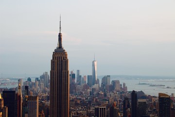 Fototapeta na wymiar NYC Skyline from Rockefeller