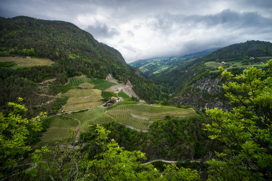 View from Saben Abbey, Chiusa, Italy