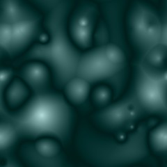 Generated bacteria cells seamless background pattern. Colors: manatee, blue green, gray, tropical rain forest, pine green.