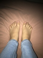 Fototapeta premium feet on the floor