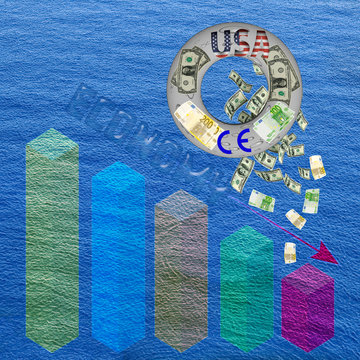 Ilustraci&oacute;n representando el salvamento de la econom&iacute;a de la Comunidad Europea.