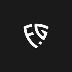 FG monogram logo with shield shape