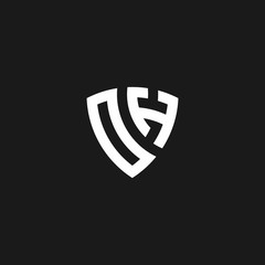 OH monogram logo with shield shape