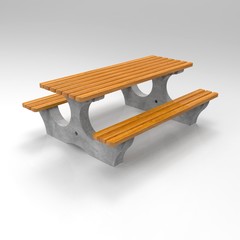 3d render bench Betonbank Bituma 108 4 