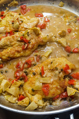 Cooking Italian Chicken Piccata
