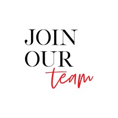 Join our team vector quote