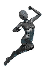 super soldier female going to battle