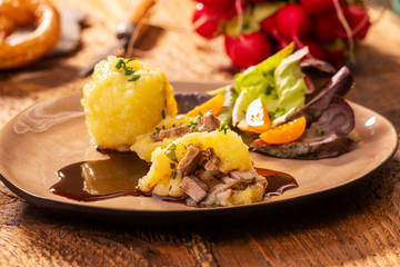 stuffed potato dumplings