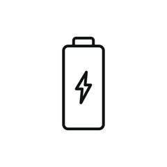 simple icon of a charger battery vector illustration
