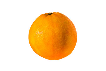 orange on a white isolated background