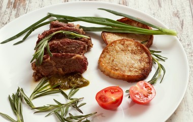 Beef Dish with Garnish