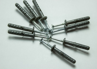 dowel nail on a white background