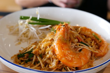 Thai food Pad Thai Shrimp