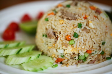 Thai fried rice with pork