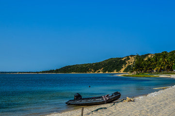 Fototapeta na wymiar Ponta Do Ouro pristine beach and town in Mozambique coastline near border of South Africa