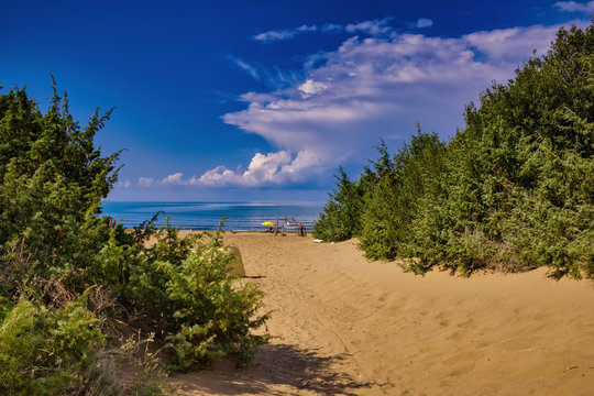 Marina di Castagneto Carducci beach Tuscany Italy