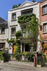 Picturesque old house on the Montmartre hill. Paris. France.