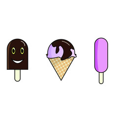 ice cream vector set