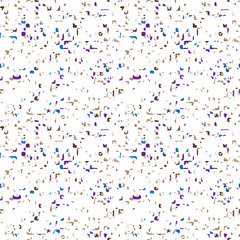 colorful confetti on white background